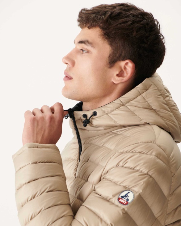 Jott UK Noir/Beige Reversible Light Puffer Jacket Amsterdam