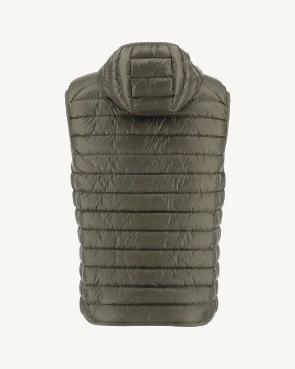 Jott UK Hooded Sleeveless Down Jacket Army Pat