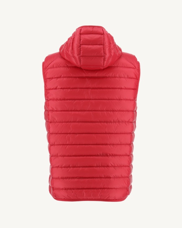 Hooded Sleeveless Down Jacket Rouge Pat Jott UK