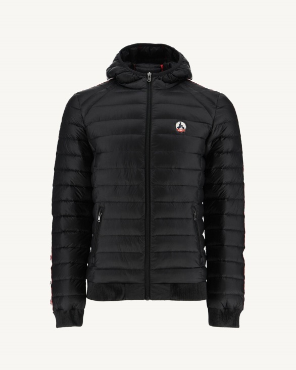 Noir Hooded Down Jacket Colin Jott UK