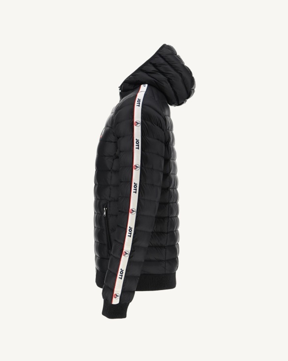 Noir Hooded Down Jacket Colin Jott UK