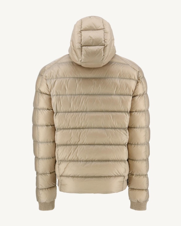 Beige Extreme Cold Hooded Down Jacket Nat Jott UK