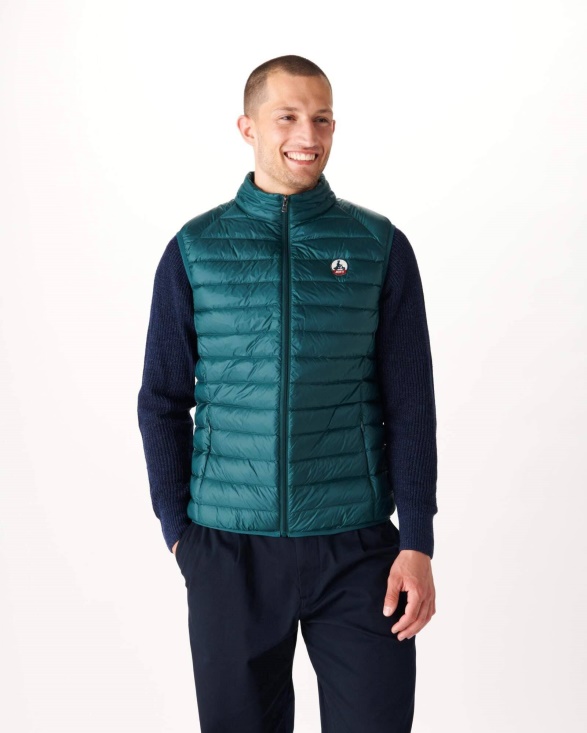 Jott UK Sleeveless Down Jacket Vert Fonce Tom
