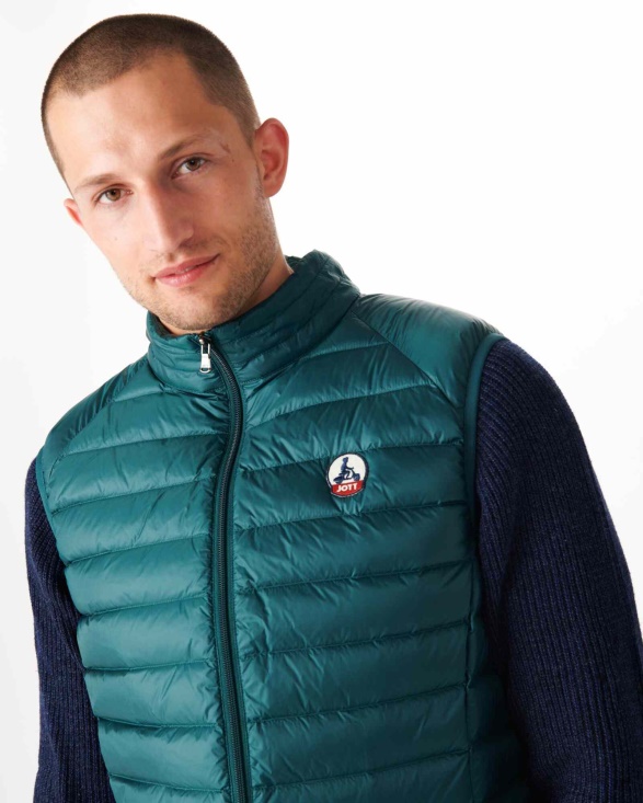 Jott UK Sleeveless Down Jacket Vert Fonce Tom