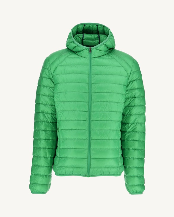 Jott UK Lightweight Hooded Down Jacket Vert Nico