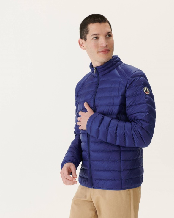 Lightweight Down Jacket Dark Denim Mat Jott UK