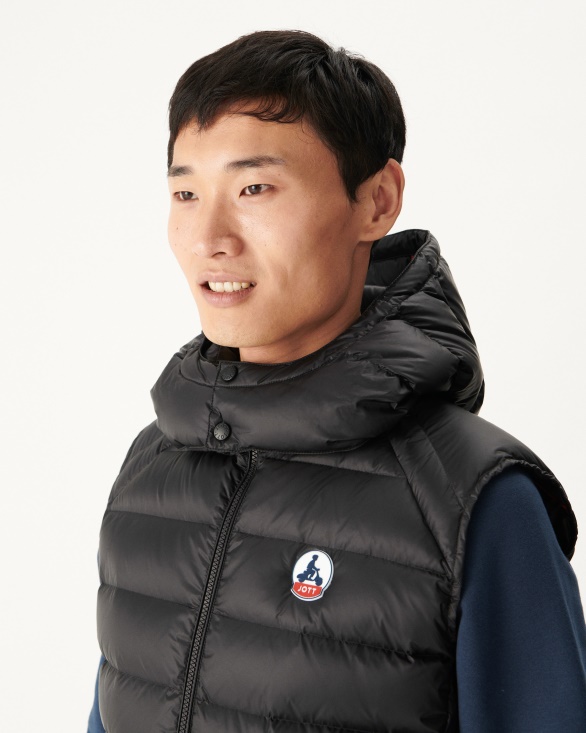 Jott UK Noir Extreme Cold Sleevless Down Jacket Silver