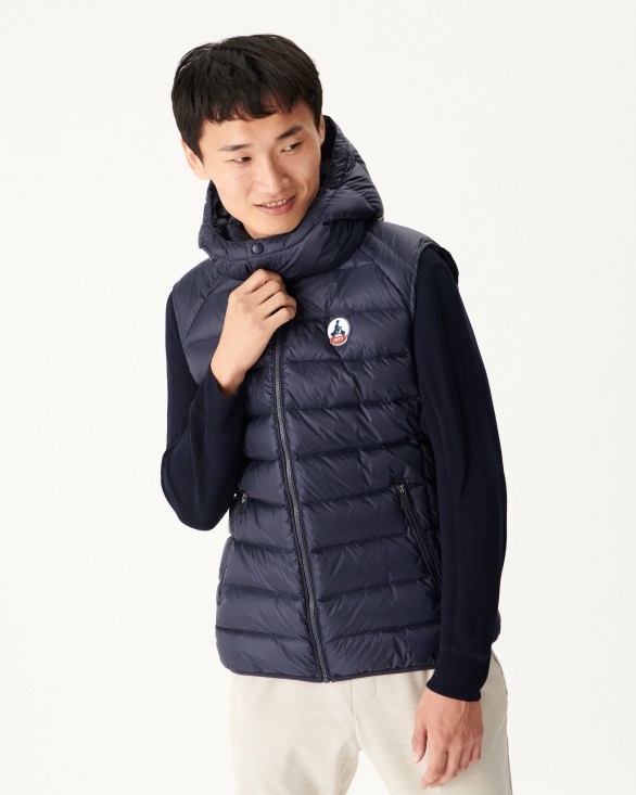 Marine Extreme Cold Sleevless Down Jacket Silver Jott UK