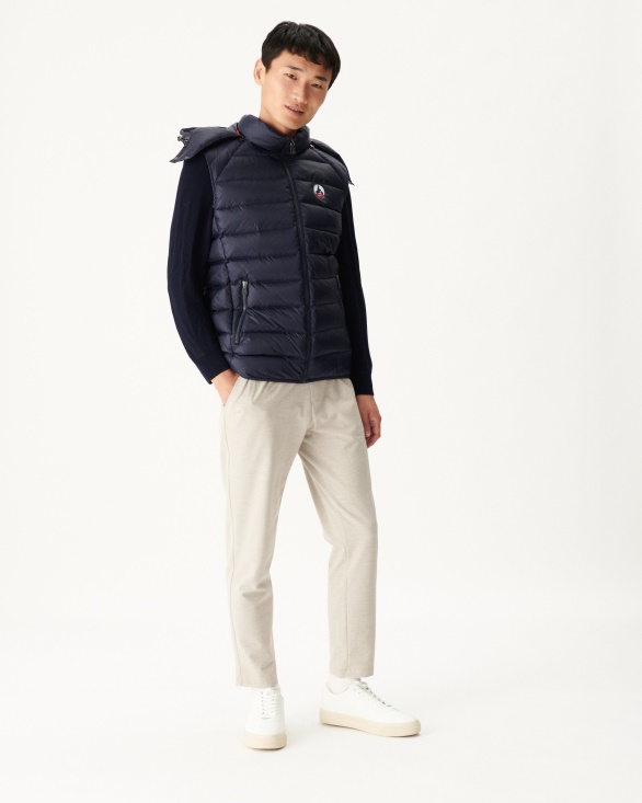 Marine Extreme Cold Sleevless Down Jacket Silver Jott UK