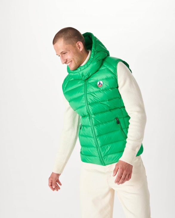 Vert Extreme Cold Sleevless Down Jacket Silver Jott UK