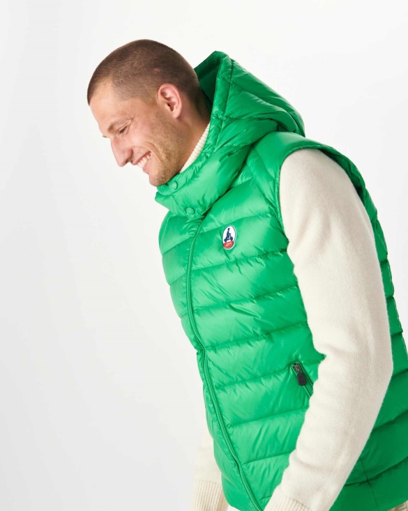 Vert Extreme Cold Sleevless Down Jacket Silver Jott UK