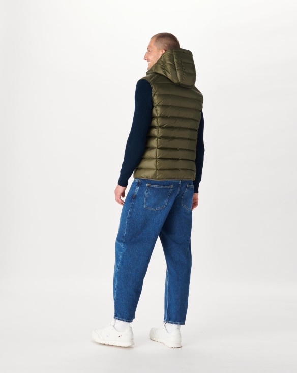 Army Extreme Cold Sleevless Down Jacket Silver Jott UK