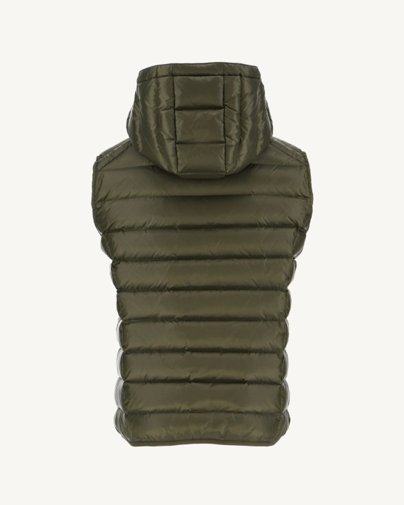 Army Extreme Cold Sleevless Down Jacket Silver Jott UK