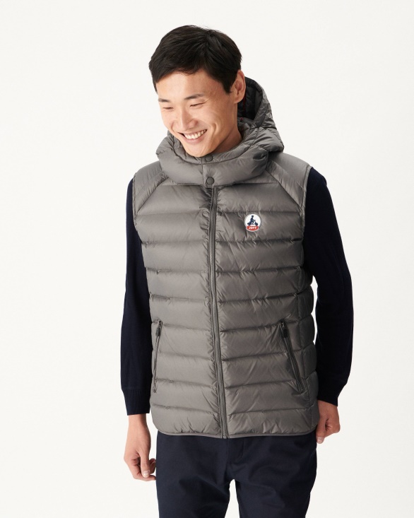 Jott UK Anthracite Extreme Cold Sleevless Down Jacket Silver