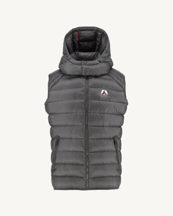 Jott UK Anthracite Extreme Cold Sleevless Down Jacket Silver
