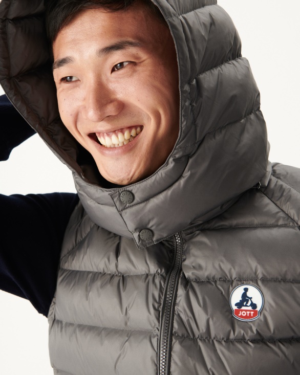 Jott UK Anthracite Extreme Cold Sleevless Down Jacket Silver