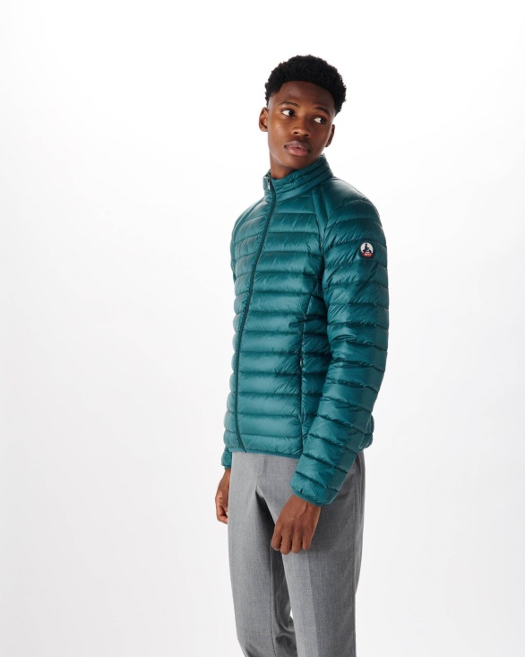 Lightweight Down Jacket Vert Fonce Mat Jott UK