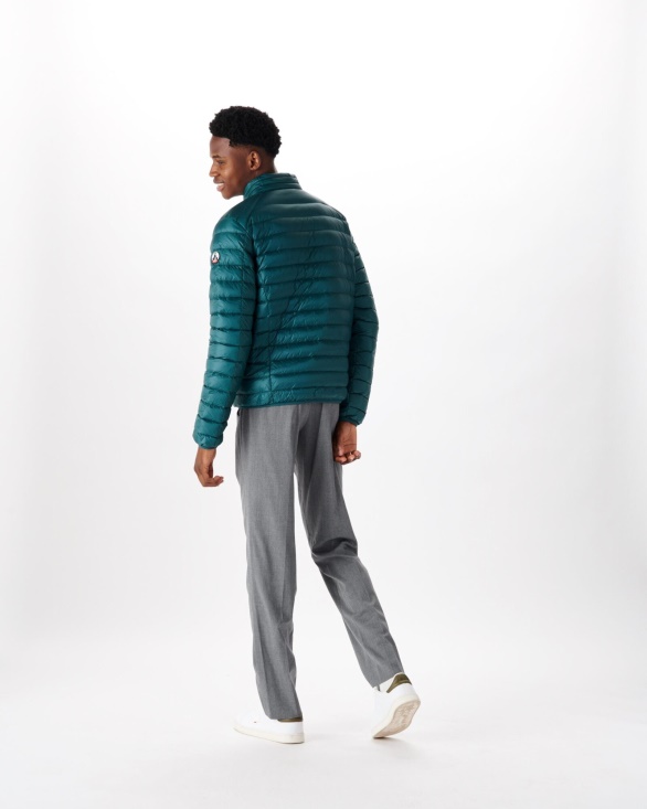 Lightweight Down Jacket Vert Fonce Mat Jott UK