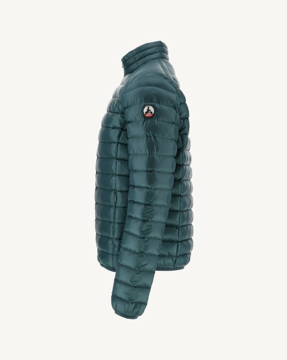 Lightweight Down Jacket Vert Fonce Mat Jott UK