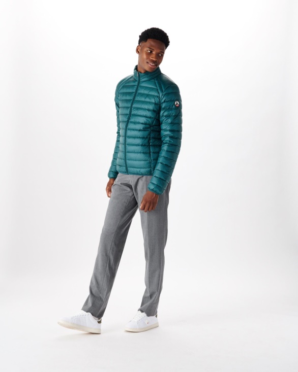 Lightweight Down Jacket Vert Fonce Mat Jott UK