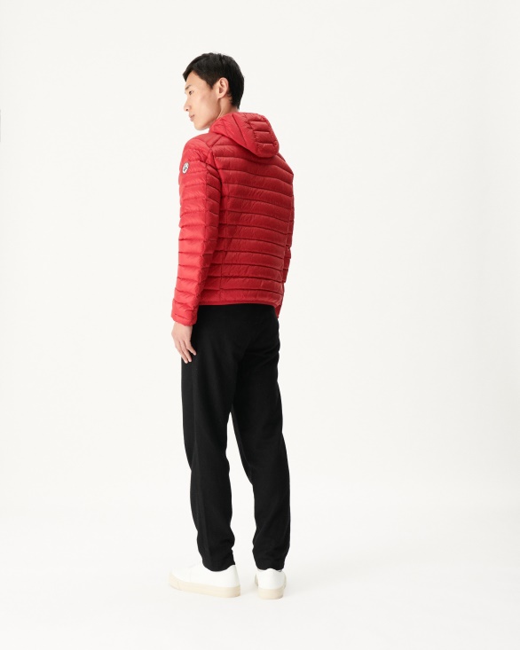 Jott UK Lightweight Hooded Down Jacket Rouge Nico