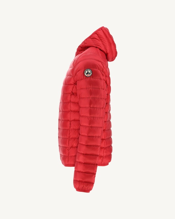 Jott UK Lightweight Hooded Down Jacket Rouge Nico