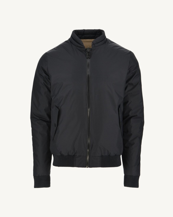 Noir/Beige Reversible Down Jacket Bombay Jott UK