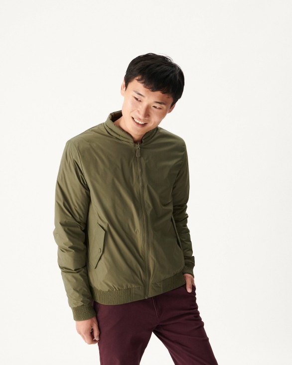Army/Beige Reversible Down Jacket Bombay Jott UK