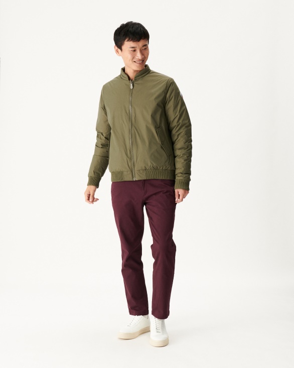 Army/Beige Reversible Down Jacket Bombay Jott UK