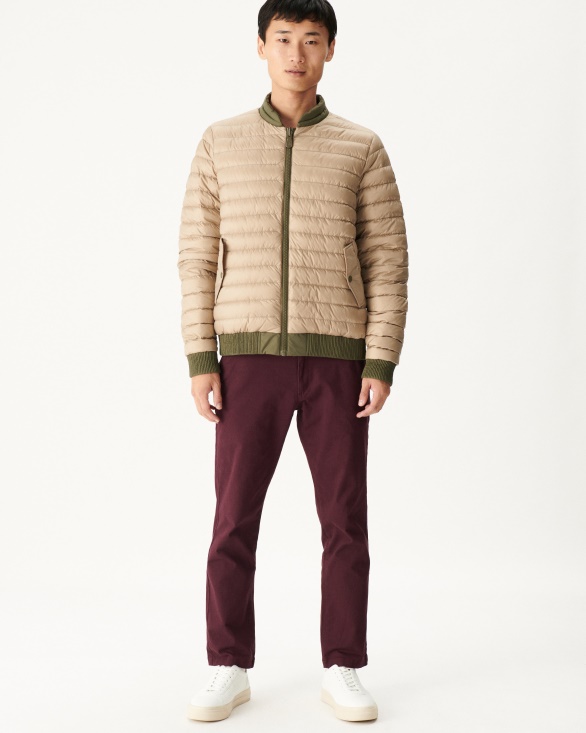Army/Beige Reversible Down Jacket Bombay Jott UK