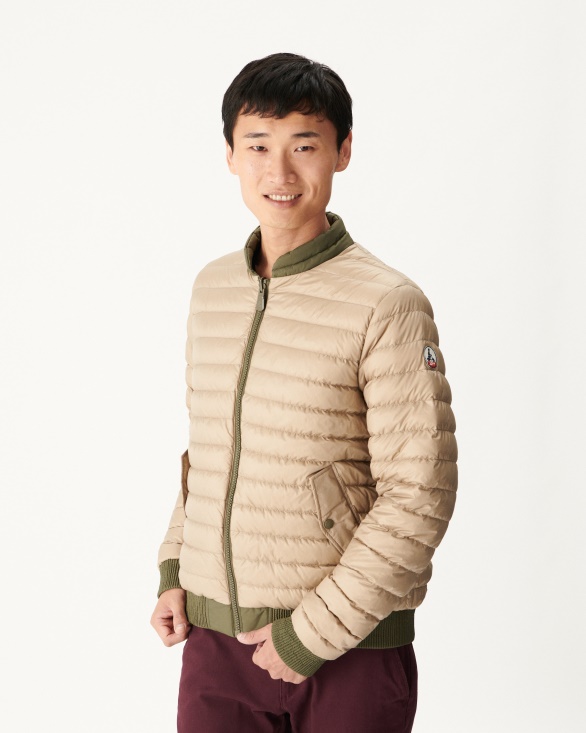 Army/Beige Reversible Down Jacket Bombay Jott UK