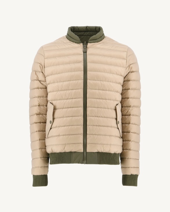 Army/Beige Reversible Down Jacket Bombay Jott UK