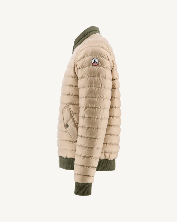 Army/Beige Reversible Down Jacket Bombay Jott UK