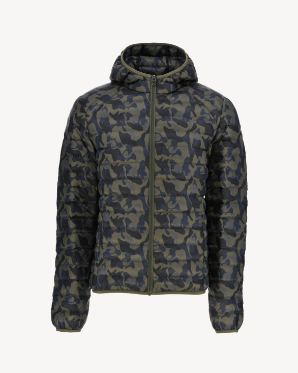 Jott UK Print Militaire Light Down Jacket Nico