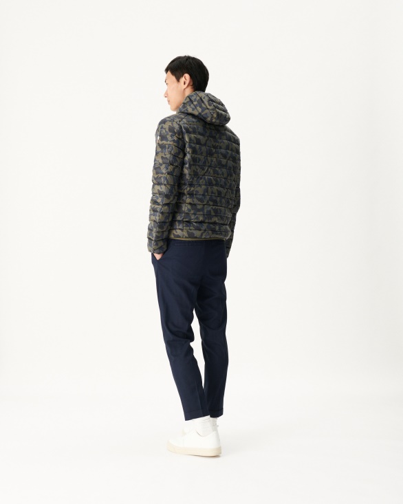 Jott UK Print Militaire Light Down Jacket Nico