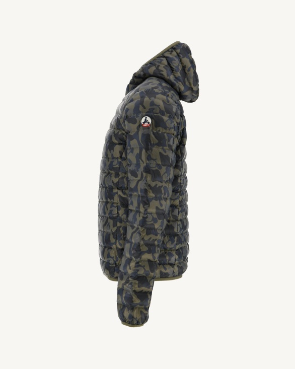 Jott UK Print Militaire Light Down Jacket Nico