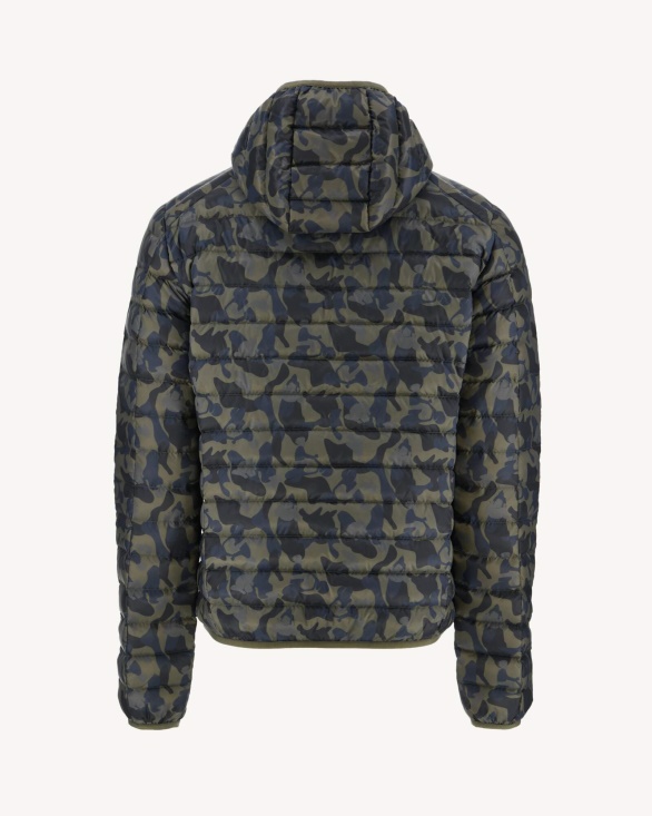 Jott UK Print Militaire Light Down Jacket Nico