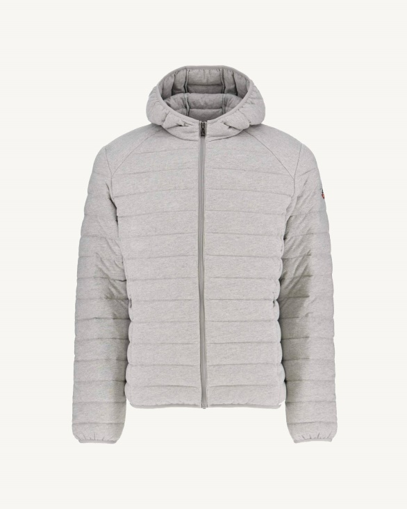 Jott UK Gris Chine Hooded Down Jacket Nico