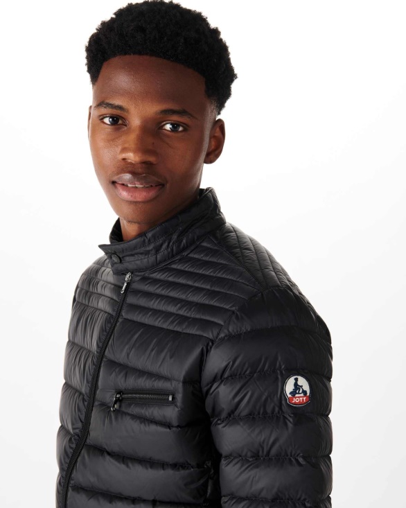 Noir Down Jacket David Jott UK