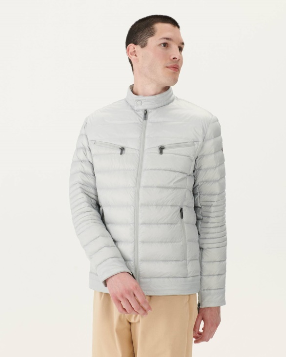 Soft Grey David Puffer Jacket Jott UK
