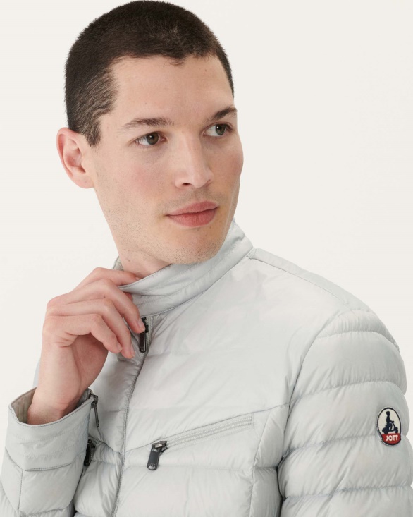 Soft Grey David Puffer Jacket Jott UK