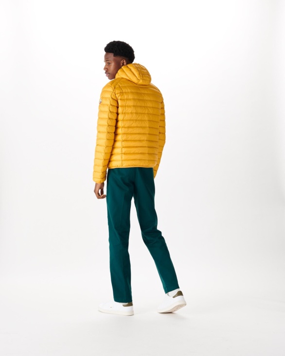 Jott UK Lightweight Hooded Down Jacket Moutarde Nico