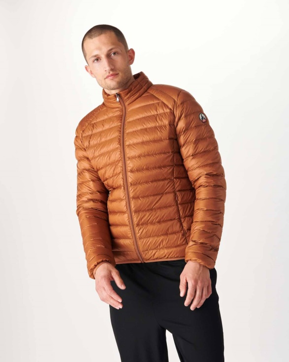 Lightweight Down Jacket Caramel Mat Jott UK