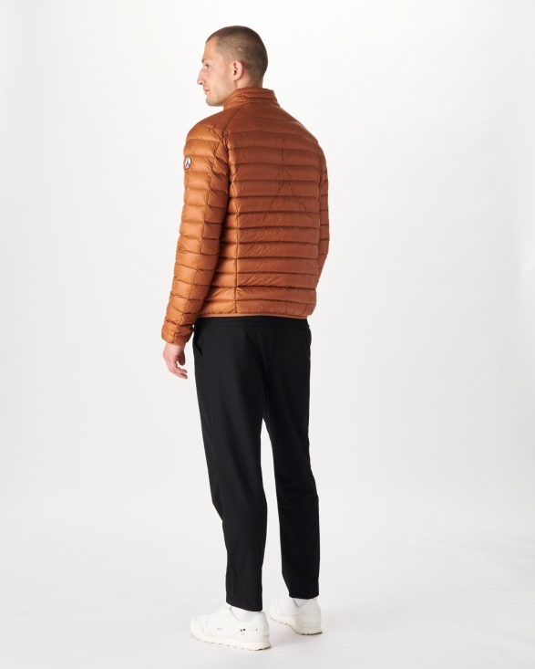 Lightweight Down Jacket Caramel Mat Jott UK