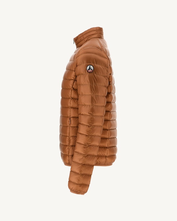 Lightweight Down Jacket Caramel Mat Jott UK