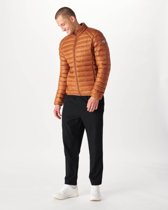 Lightweight Down Jacket Caramel Mat Jott UK