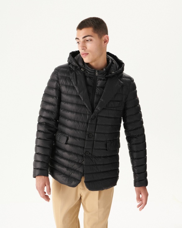 Noir Down Jacket Valentin Jott UK