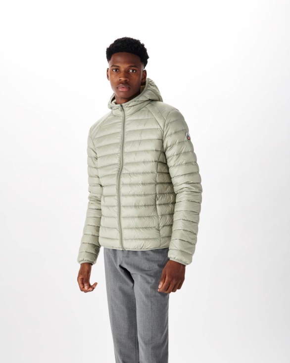 Jott UK Lightweight Hooded Down Jacket Sauge Nico