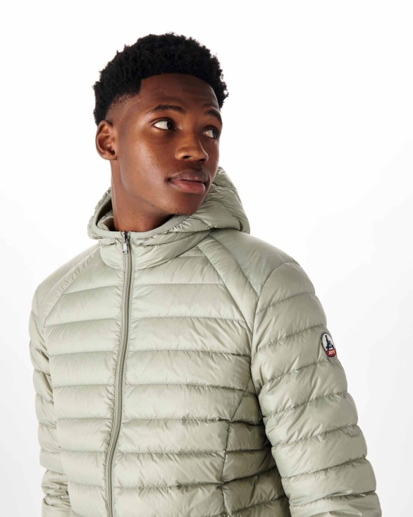 Jott UK Lightweight Hooded Down Jacket Sauge Nico