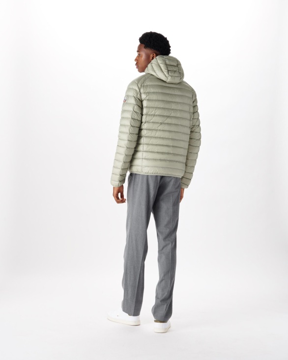 Jott UK Lightweight Hooded Down Jacket Sauge Nico